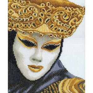 Lanarte Culture #35054 The Mask Very RARE Counted Cross Stitch Kit NEW Sealed